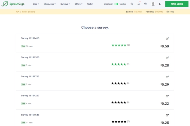 Sproutgigs how to answer surveys
